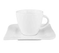 Dajar Onda Set da caffè 12 Pezzi, Porcellana, Bianco, 46,5 x 16 x 9 cm, - unità