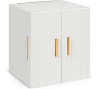 Dajasan Grande Portagioie per le Donne, Porta Donna con 3 cassetti, 4 Livelli Organizzatore di Portagioie Donna da Camera con Specchio per Collana Anello Orologio Bracciale, Idea Regalo (Bianco)