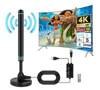 DAJASD Antenna TV Interna, Antenna TV DTMB Portatile, Antenna Interna Amplificata Potente, Antenna Digitale HD Per Interni Ed Esterni, Antenna TV Digitale DVB-T2, Antenna Digitale Terrestre