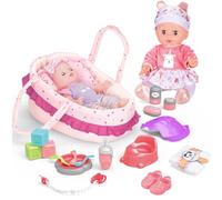 DAJASD Bambola, Set di accessori per bambola, kit accessorio per bambole, per bambole, con il suo biberon alimentazione gioco di ruolo bambino regalo per bambino ragazzo ragazza 2 3 4 5 6 anni