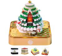 DAJASD Calendario da Scrivania 2026, Calendario 3D con Luci a Led, Blocco Note 3D con Scatola Display Trasparente Decorazione Fai Da Te per Ufficio, Casa, Regali Ornamentali(Albero di Natale)