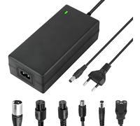 DAJASD Caricabatterie per scooter, 42 V, 2 A, cavo di ricarica per hoverboard, con 6 porte, cavo di ricarica per batteria al litio, alimentatore AC per bicicletta, per hoverboard, biciclette