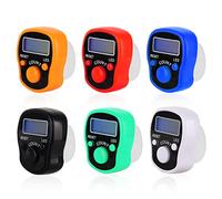 DAJASD Confezione da 6 contatori di Dita, contatori digitali con Luce LED, contatori di Dita elettronici, clicker digitali LED, Mini contamano per Piano di inventario del Golf di Sport di Preghiera