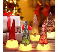 DAJASD Gnomo Di Natale, 5 Pezzi Decorazione Natalizia Gnomo, Gnomo Natalizio Illuminato,Gnomi Di Natale Con Luce, Babbo Natale Gnomo, Decorazioni Natalizie Gnomi,Natalizie Gnomo Decorazioni Per Natale