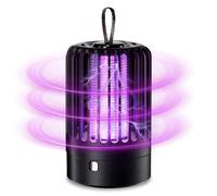 DAJASD Lampada Antizanzare, 2 En 1 Lampada Zanzariera Elettrica, Portatile Buzzbug Mosquito Killer, Ammazza Zanzare Elettrico, Lampada Zanzare Ricaricabile per Casa Patio Giardino Campeggio