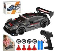 DAJASD RC Drift Car 1:24 4WD Auto telecomandata con luci a LED e due batterie, 30 km/H High Speed 2.4 Ghz RC Auto, Auto da corsa telecomandata per adulti e bambini a partire dagli 8 anni in su