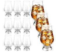 DAJAVE 12 bicchieri da whisky in vetro sodio-calcico da 200 ml | Bicchieri da whisky da 11,7 cm di altezza con apertura di 4,7 cm per degustazione consapevole.