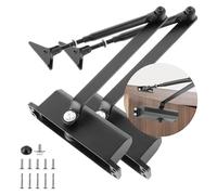 DAJAVE 2 chiudiporta automatico idraulico, chiudiporta automatico con funzione di blocco, chiusura a buffer chiuso, buffer chiuso per casa commerciale e privata, 40-65 kg