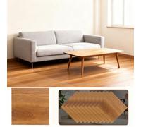 DAJAVE 40 rivestimenti per pavimenti in PVC, effetto cemento, 30x30 cm autoadesivi, effetto cemento, piastrelle in vinile, impermeabili, soggiorno (Colore delle venature del legno)