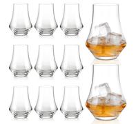 DAJAVE Set di 12 bicchieri da whisky, bicchieri da whisky, bicchieri da whisky, bicchieri da whisky, bicchieri da whisky da 335 ml, bicchieri da whisky riutilizzabili, lavabili in lavastoviglie