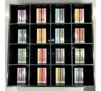 DAJIAYIQI Organizzatore quadrato per tinture per capelli, mobiletto da parete per salone, organizer per tinture per capelli, ripiani a 3 livelli, per centri estetici e barbieri(Black)