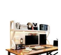 DAJIAYIQI Scaffale Portaoggetti E Organizer Con Pannello Forato, Organizer Da Appoggio Per Dormitorio O Ufficio, Libreria Multifunzionale Per Riporre Oggetti(53.93 * 9.84 * 28.34in)