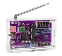 DAJILI Kit radio FM per esercizi di saldatura, kit fai da te, radio FM 87-108 MHz con 2 modalità di alimentazione, kit di progetti elettronici fai da te, kit di esercizi di saldatura per scuola