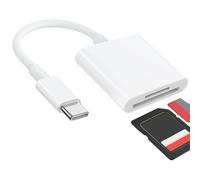 DAJING Lettore di schede SD USB C, lettore di schede di tipo C con lettore di schede di memoria a doppio slot per iPhone 15 16/iPad/MacBook/Mac e altri dispositivi di tipo C, Plug and Play