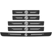 DAJINGFEI 5 Pezzi Fibra di Carbonio Guardia Porta Soglia per MG3 MG4 EV MG5 MG6 MG HS MG Marvel R MG ZS Auto Esterno Piastra Batticalcagno Protezione Porta Soglia Sticker Car Accessori
