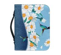 Dajingkj, Custodia per Bibbia con Cerniera Grande, in Pelle, Personalizzata, Borsa per Bibbia per Donna e Uomo, Borsa per Libro, Borsa per Chiesa, Borsa a Tracolla, xxl