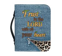 Dajingkj Custodia per Bibbia con Cerniera Grande in Pelle Personalizzata Borsa per Donna per Libro della Bibbia Chiesa Borsa a Tracolla, girasole., xl