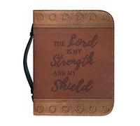 Dajingkj Custodia per Bibbia con Cerniera Grande in Pelle Personalizzata Borsa per Donna per Libro della Bibbia Chiesa Borsa a Tracolla, L