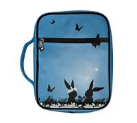 Dajingkj Custodia per bibbia per donne e uomini, custodia per bibbia di grandi dimensioni con tasche con tracolla con cerniera per libri biblici organizer per il trasporto borsa da chiesa borsa tote