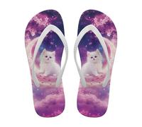 Dajingkj Infradito donna novità infradito estive comodi sandali da spiaggia impermeabili leggeri da bagno scarpe da doccia, Gatto carino, 35 EU