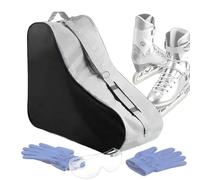 Dajiopao Borsa per pattini a rotelle, con tracolla regolabile, con chiusura lampo, per scarpe per bambini, ragazze, donne, uomini, 36,5 x 20 x 42,5 cm