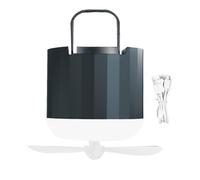 Dajiopao Luce da campeggio con ventola, ventilatore da esterno con luce, ventilatore da soffitto portatile a batteria ricaricabile con luce LED, lanterna a gancio per camper - fallimenti di