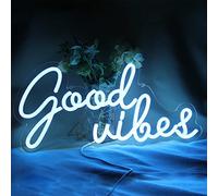 DAKABUKA Good Vibes,Luci notturne a LED per Decorazione da Parete, 5 V, alimentate Tramite USB, con Interruttore dimmerabile, Camera da Letto, Feste, ristoranti, Hotel, Decorazione ricreativa