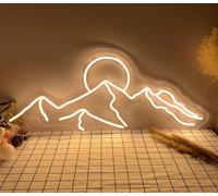 DAKABUKA Insegne al Neon da Parete a Forma di Montagna, Luci LED da Muro per Uomo, Insegna da Parete LED per Camera da Letto, Insegna da Muro LED per Casa, Festa, Matrimonio, Decorazioni per Natale
