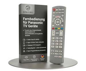 Dakana Telecomando di ricambio per Panasonic N2QAYB001010 TV N2QAYB000842 Viera telecomando universale per Panasonic TV Remote Control preconfigurato