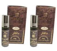 Dakar Concentrated Perfume Oil Roll-On Combo (6ml x 2) | Long Lasting Alcohol-Free Attar for Men | Strong Woody Musky Arabic Fragrance