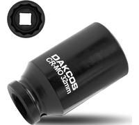 DAKCOS 1/2" Chiave Bussola 32mm a 12 Punte, Nero,1 Pezzi,Cr-Mo