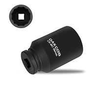 DAKCOS 1/2" Chiave Bussola 36mm a 12 Punte, Nero,1 Pezzi,Cr-Mo