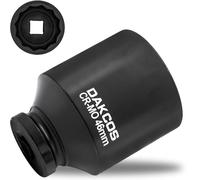 DAKCOS 1/2" Chiave Bussola 46mm a 12 Punte, Nero,1 Pezzi,Cr-Mo