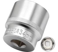 DAKCOS 1/2" Chiavi a Bussola Multidenti da 6 punte|Dimensione: 34 mm|CR-V