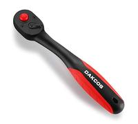 DAKCOS 1/4 "Drive Cricchetto Reversibile a 72 Denti, Cromo Vanadio Acciaio