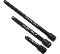 DAKCOS Barra di prolunga da 1/4", set da 3 pezzi con fosfatazione nera, CR-V