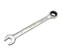 DAKCOS Chiave combinata a cricchetto 16 mm - Chiave combinata metrica a cricchetto in CR-V con finitura cromata opaca