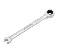 DAKCOS Chiave combinata a cricchetto 6 mm - Chiave combinata metrica a cricchetto in CR-V con finitura cromata opaca