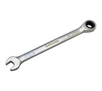DAKCOS Chiave combinata a cricchetto 8 mm - Chiave combinata metrica a cricchetto in CR-V con finitura cromata opaca