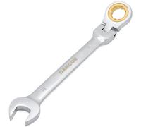 DAKCOS Chiave combinata a cricchetto con oro testa flessibile, 18 mm, in acciaio al cromo