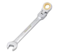 DAKCOS Chiave combinata a cricchetto con oro testa flessibile, 7 mm, in acciaio al cromo
