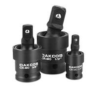 DAKCOS Impact - Set di 3 pezzi con molla a sfera universale con attacco girevole da 1/4", 3/8" e 1/2"
