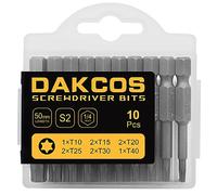 DAKCOS PZ2 - Punte PZ2, assortimento di punte S2 (lunghezza: 50 mm, 11 pezzi)