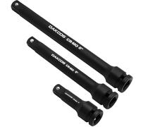 DAKCOS Set di barre di estensione per bussole da 1/2", 3 pezzi di estensioni, CR-MO con fosfatazione nera