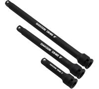 DAKCOS Set di barre di estensione per bussole da 3/8", 3 pezzi di estensioni, CR-MO con fosfatazione nera