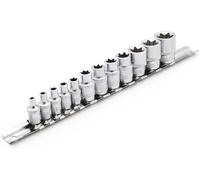 DAKCOS Set Di Bussole E Femmina, Set Di Prese a Stella E-Torx, 5 Pezzi Da 1/4" E