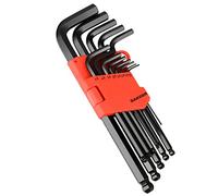 DAKCOS set di chiavi esagonali metriche da 13 pezzi, 1,27 - 10 mm, colore: nero