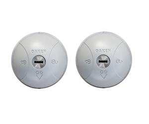 DAKEN 2x Saturn Go Serratura di sicurezza per furgoni Antifurto grigio