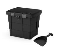 DAKEN contenitore di sabbia con pala 108 litri nero, contenitore di sabbia