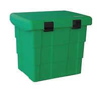 DAKEN Contenitore per spargimento da 108 l, verde, scatola per sale, sandbox, contenitore per pick-up, scatola per rimorchi, scatola per timone, scatola per sale, servizio invernale